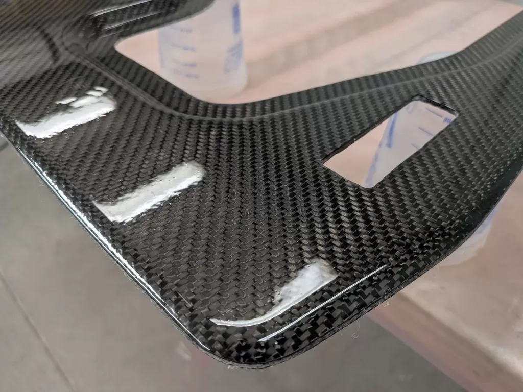 Aftermarket carbon fiber door panel